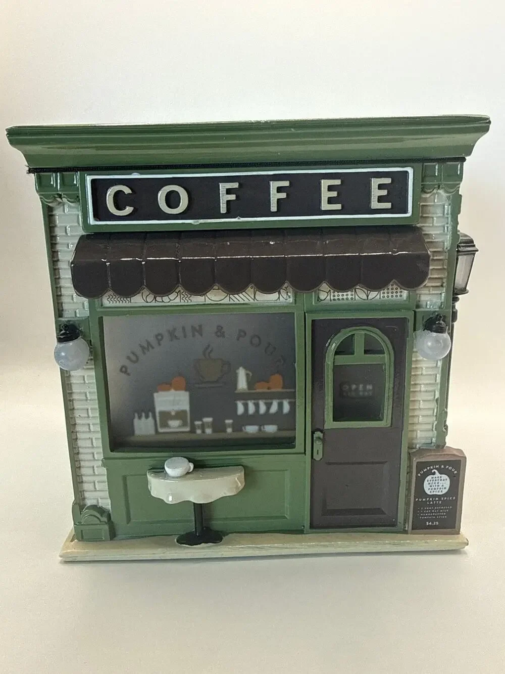 Brand New Bath & Body Works Bookstore Coffee Shop Light-Up Candle Holder